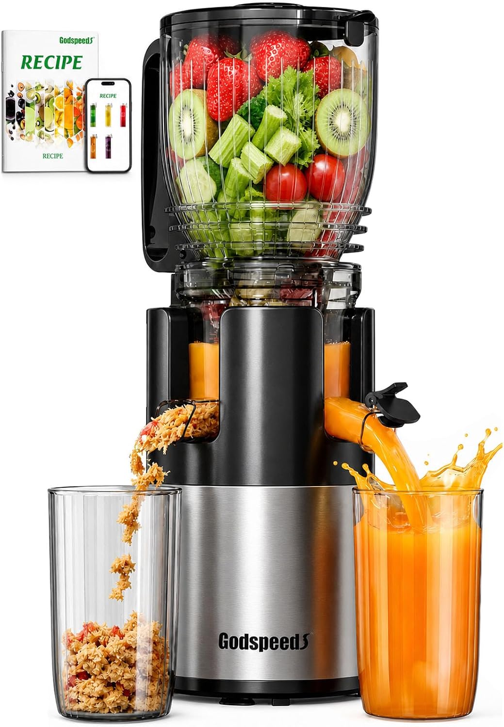 Juicer Cold Press Slow - Estrattore di succo a freddo a