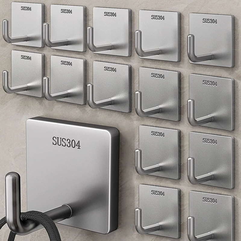 Kitchen Appliances Shelves - Gancio Adesivo in Acciaio Inossidabile Resistente,