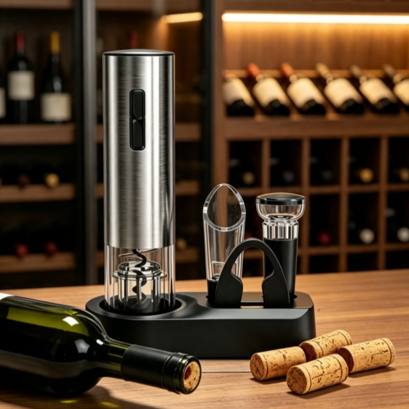 Wine Opener Electric - Apribottiglie Elettrico USB, Cavatappi Ricaricabile con