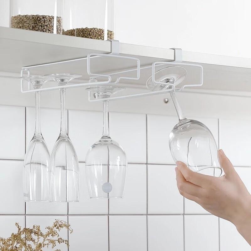 Kitchen Appliances Shelves - Portabicchiere da vino in metallo senza