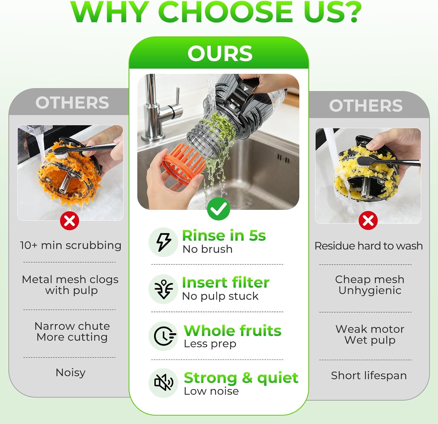 Estrattore di succo a freddo a - Juicer Cold Press Slow recensione e prezzo