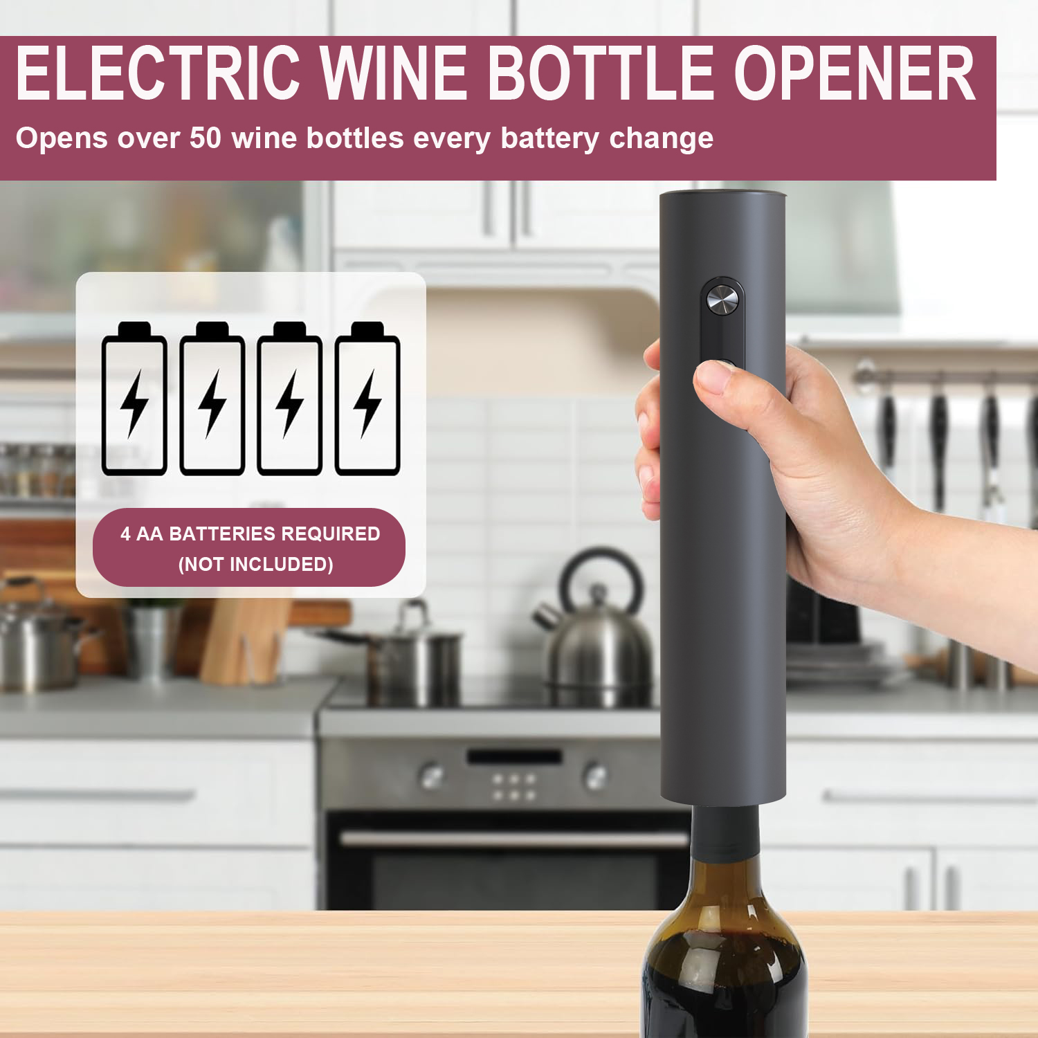 Apribottiglie elettrico, aprib - Wine Opener Electric recensione e prezzo